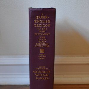 Greek Lexicon of the New Testament, 3rd Edition
